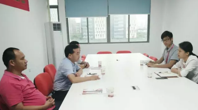 廣西梧州市長洲區(qū)商務局領導帶隊考察東方龍商務深圳分公司，交流政府委托招商合作
